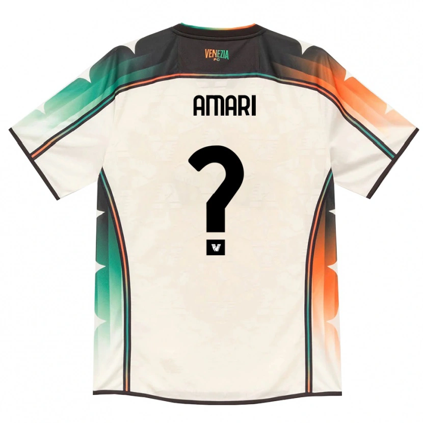 Danxen Hombre Camiseta Semir Amari #0 Oldlace Naranja Verde 2ª Equipación 2026/27 La Camisa