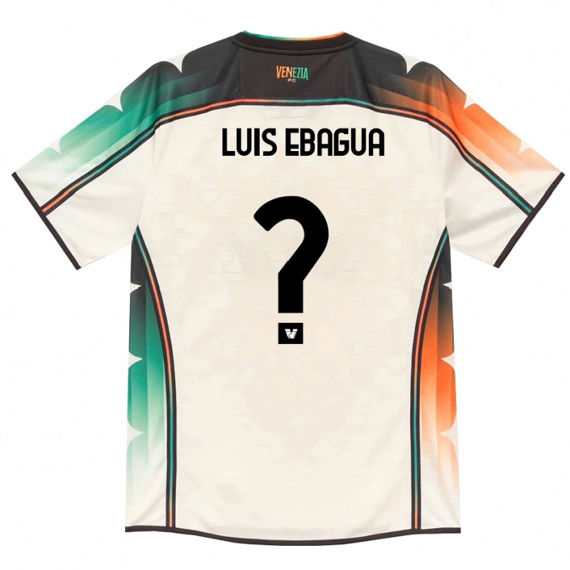 Danxen Hombre Camiseta Sean Luis Ebagua #0 Oldlace Naranja Verde 2ª Equipación 2026/27 La Camisa