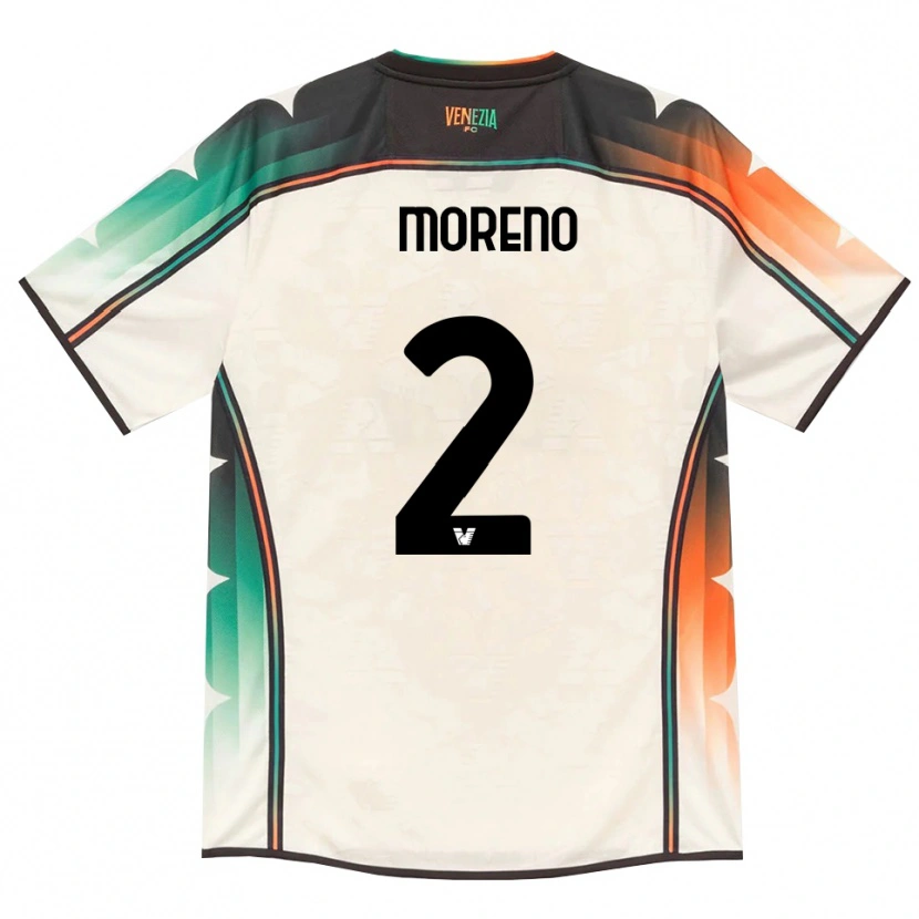 Danxen Hombre Camiseta Matías Moreno #2 Oldlace Naranja Verde 2ª Equipación 2026/27 La Camisa