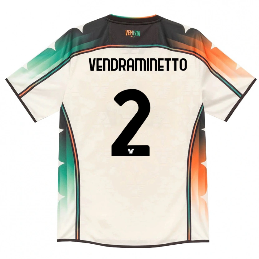 Danxen Hombre Camiseta Andrea Vendraminetto #2 Oldlace Naranja Verde 2ª Equipación 2026/27 La Camisa