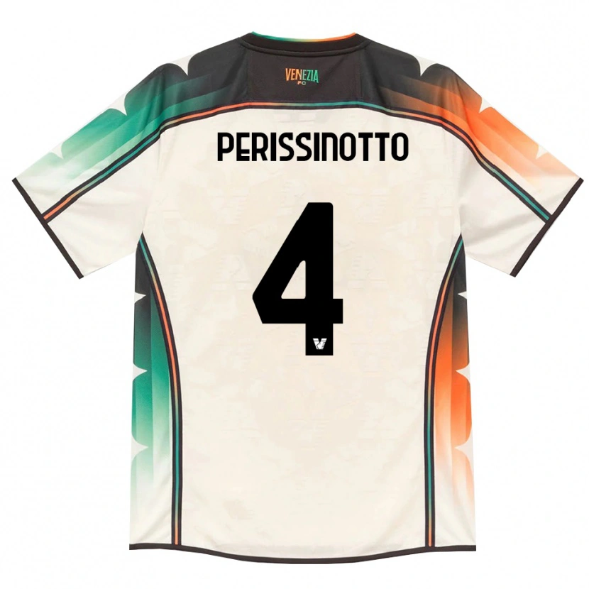 Danxen Hombre Camiseta Nicolò Perissinotto #4 Oldlace Naranja Verde 2ª Equipación 2026/27 La Camisa
