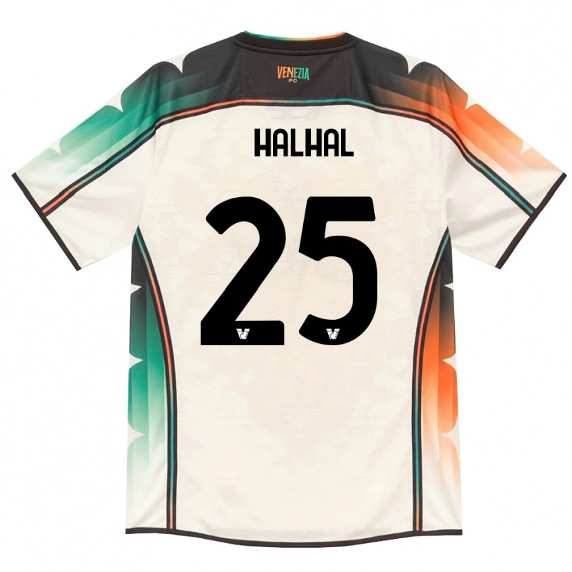 Danxen Hombre Camiseta Redouane Halhal #25 Oldlace Naranja Verde 2ª Equipación 2026/27 La Camisa