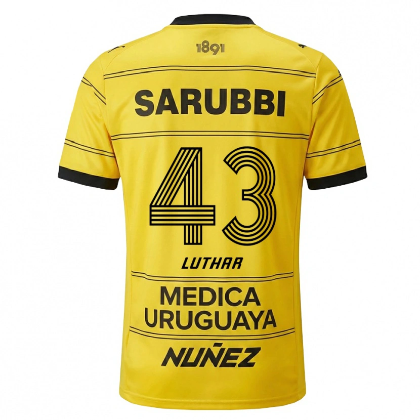 Danxen Hombre Camiseta Thiago Luthar #43 Amarillo Negro 2ª Equipación 2026/27 La Camisa