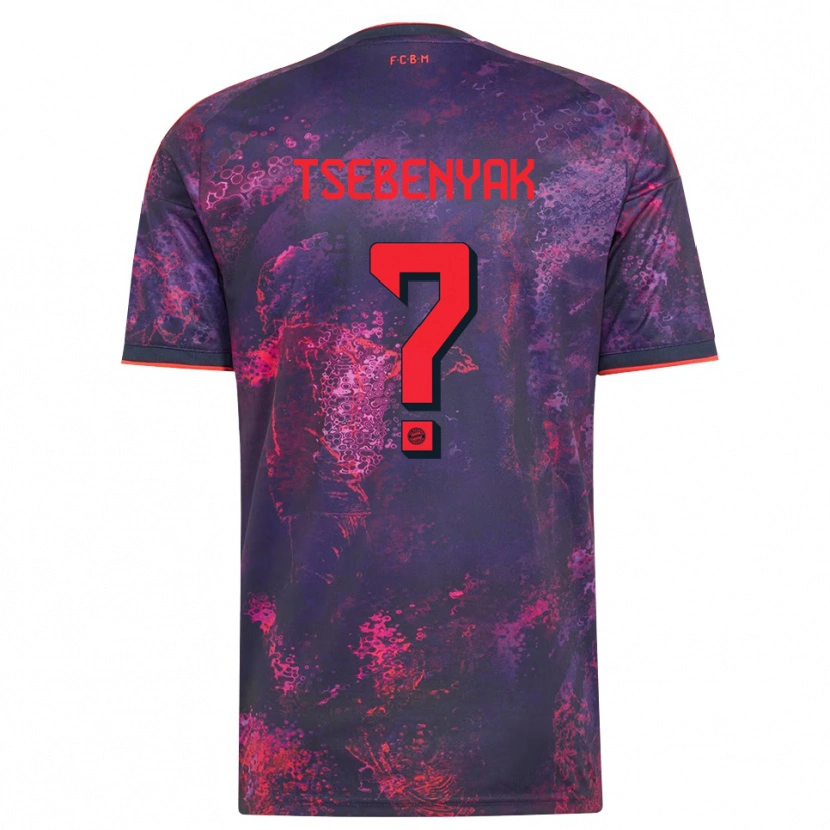 Danxen Hombre Camiseta Dmytro Tsebenyak #0 Rojo Morado Equipación Tercera 2026/27 La Camisa