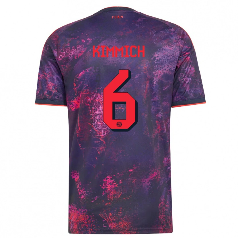 Danxen Hombre Camiseta Joshua Kimmich #6 Rojo Morado Equipación Tercera 2026/27 La Camisa