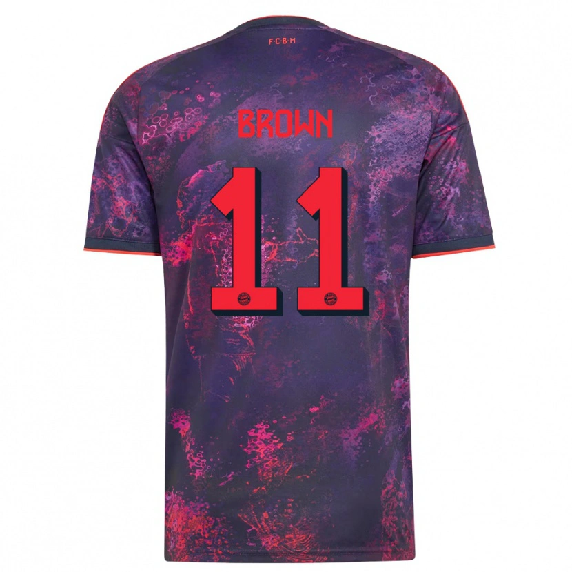 Danxen Hombre Camiseta Nathaniel Brown #11 Rojo Morado Equipación Tercera 2026/27 La Camisa