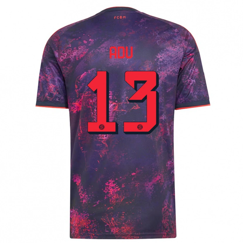 Danxen Hombre Camiseta Gibson Adu #13 Rojo Morado Equipación Tercera 2026/27 La Camisa