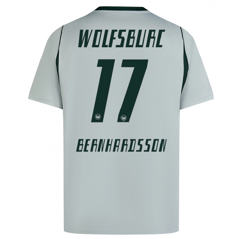 Danxen Hombre Camiseta Alexander Bernhardsson #17 Verde Gris 2ª Equipación 2026/27 La Camisa
