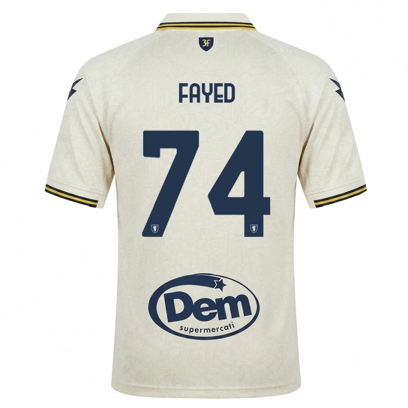 Danxen Hombre Camiseta Omar Fayed #74 Oldlace Amarillo Negro 2ª Equipación 2026/27 La Camisa