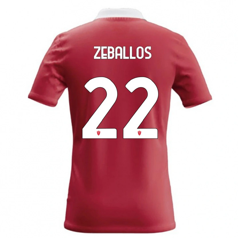 Danxen Mujer Camiseta Exequiel Zeballos #22 Rojo Blanco 1ª Equipación 2026/27 La Camisa