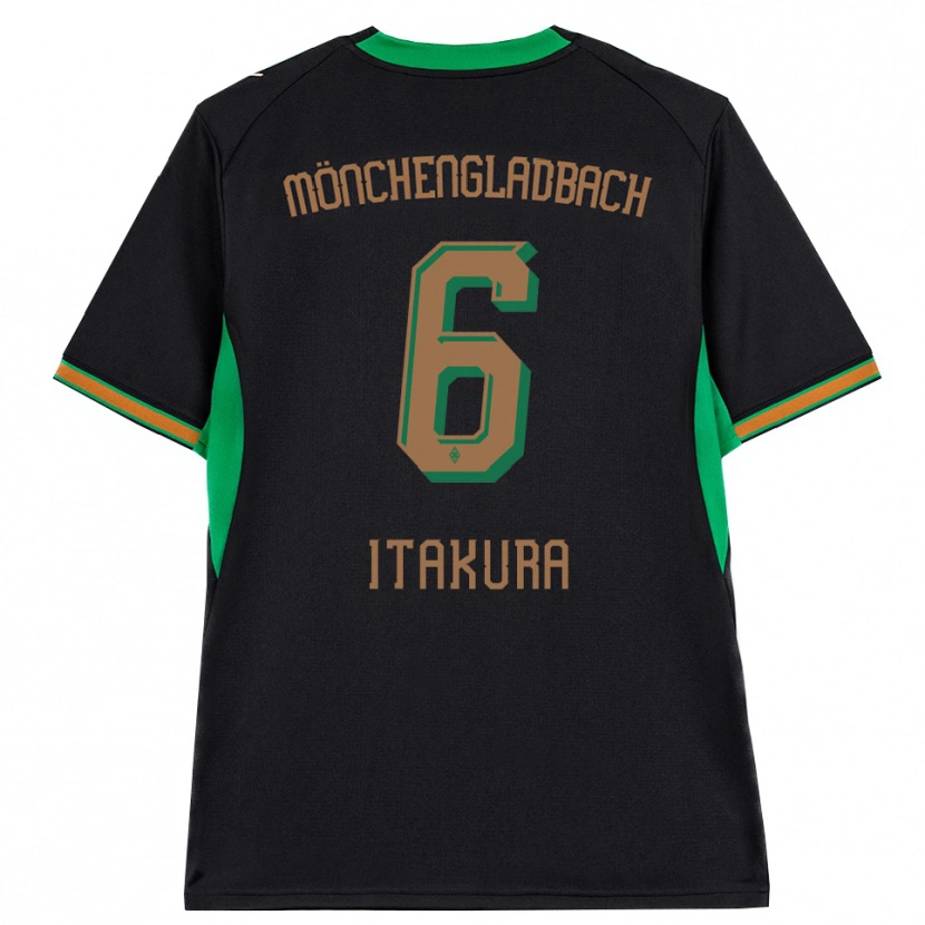 Danxen Mujer Camiseta Ko Itakura #6 Negro Naranja Verde Marrón 2ª Equipación 2026/27 La Camisa