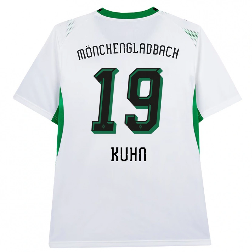 Danxen Mujer Camiseta Nicolas Kühn #19 Blanco Negro Verde 1ª Equipación 2026/27 La Camisa