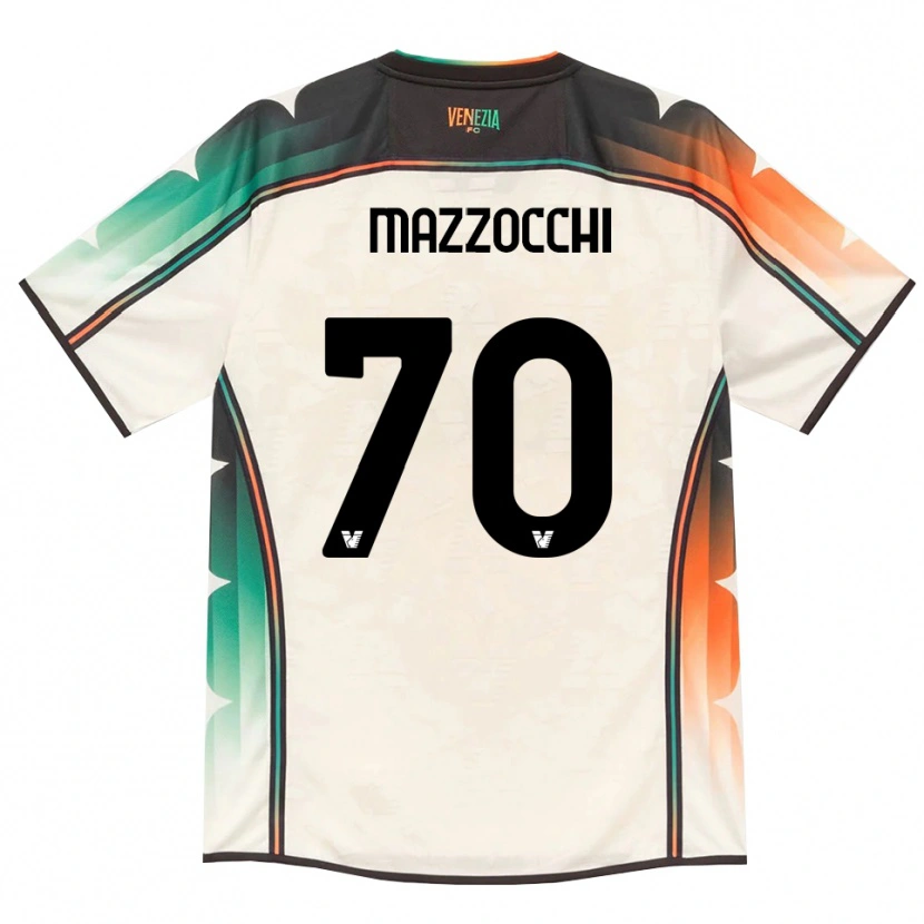 Danxen Mujer Camiseta Pasquale Mazzocchi #70 Oldlace Naranja Verde 2ª Equipación 2026/27 La Camisa