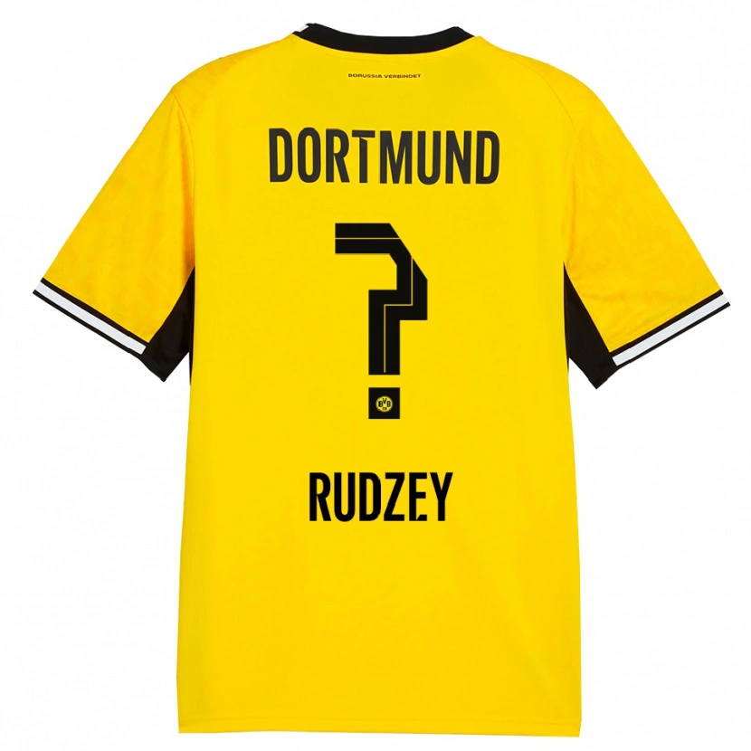 Danxen Mujer Camiseta Nazariy Rudzey #0 Amarillo Negro Blanco 1ª Equipación 2026/27 La Camisa