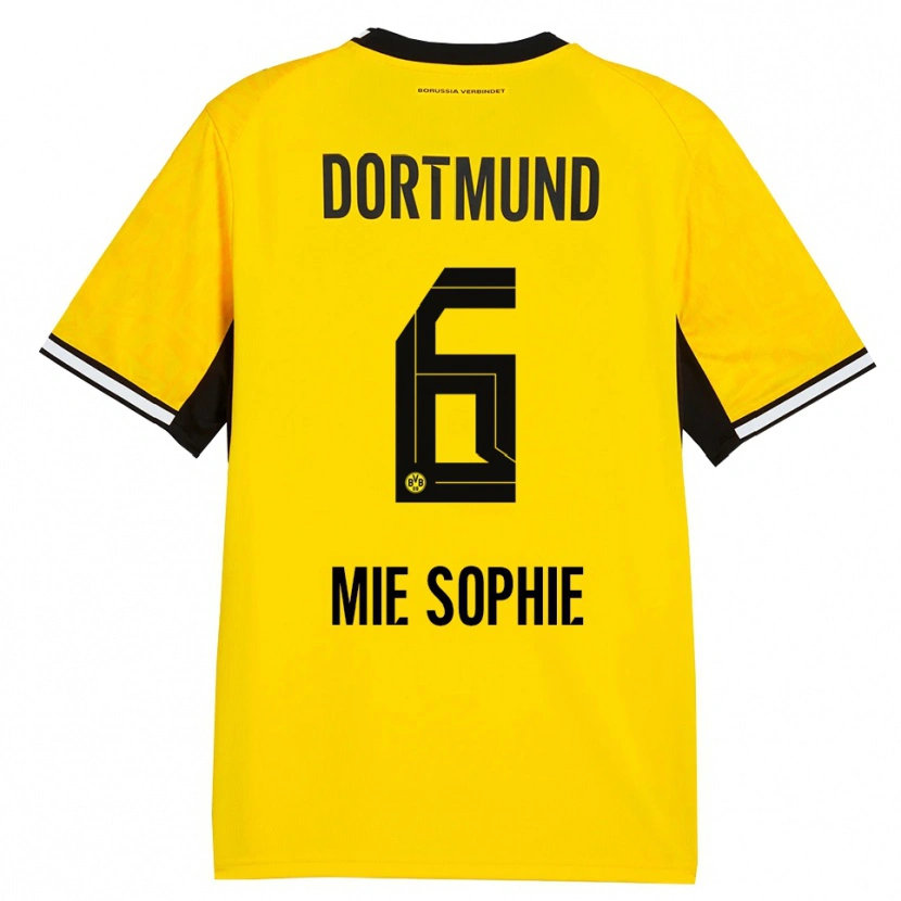 Danxen Mujer Camiseta Sando Mie Sophie #6 Amarillo Negro Blanco 1ª Equipación 2026/27 La Camisa