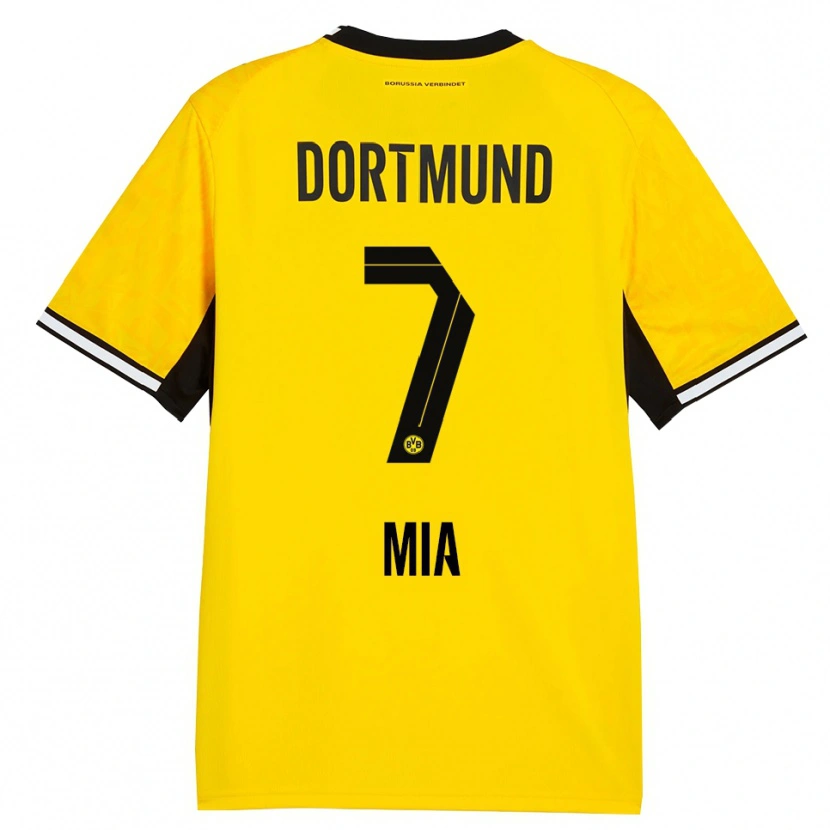 Danxen Mujer Camiseta Zschocke Mia #7 Amarillo Negro Blanco 1ª Equipación 2026/27 La Camisa