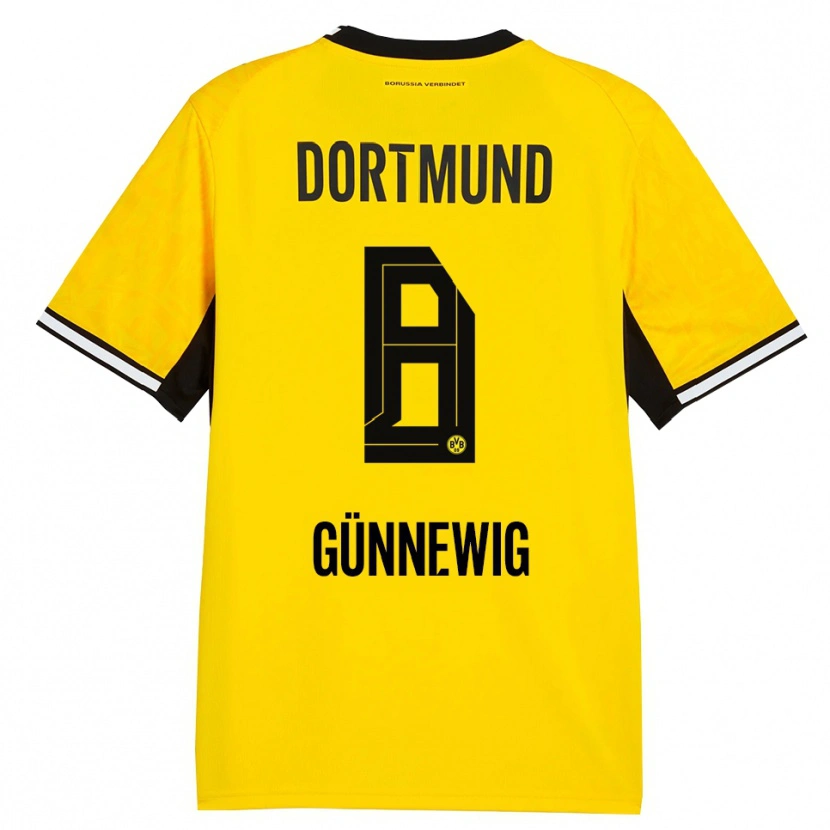 Danxen Mujer Camiseta Noreen Günnewig #8 Amarillo Negro Blanco 1ª Equipación 2026/27 La Camisa