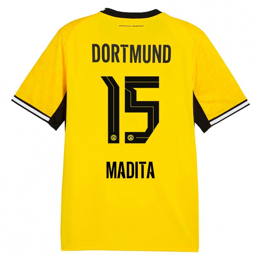 Danxen Mujer Camiseta Kohorst Madita #15 Amarillo Negro Blanco 1ª Equipación 2026/27 La Camisa