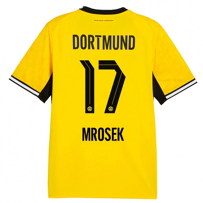 Danxen Mujer Camiseta Noah Mrosek #17 Amarillo Negro Blanco 1ª Equipación 2026/27 La Camisa
