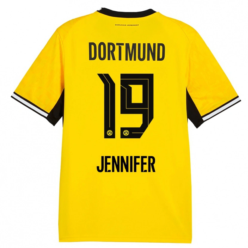 Danxen Mujer Camiseta Gutierrez Bermejo Jennifer #19 Amarillo Negro Blanco 1ª Equipación 2026/27 La Camisa