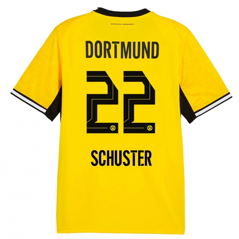 Danxen Mujer Camiseta Melanie Schuster #22 Amarillo Negro Blanco 1ª Equipación 2026/27 La Camisa