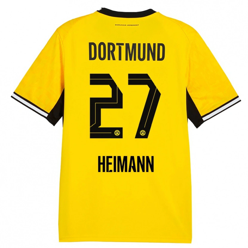 Danxen Mujer Camiseta Wesley Heimann #27 Amarillo Negro Blanco 1ª Equipación 2026/27 La Camisa