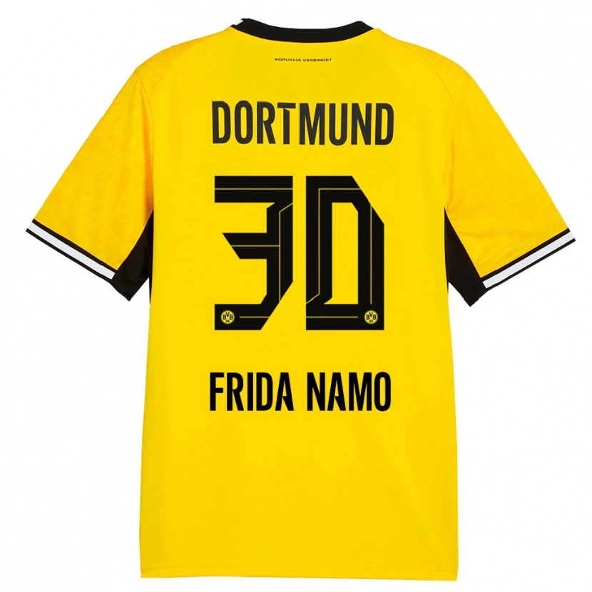 Danxen Mujer Camiseta Ronning Frida Namo #30 Amarillo Negro Blanco 1ª Equipación 2026/27 La Camisa