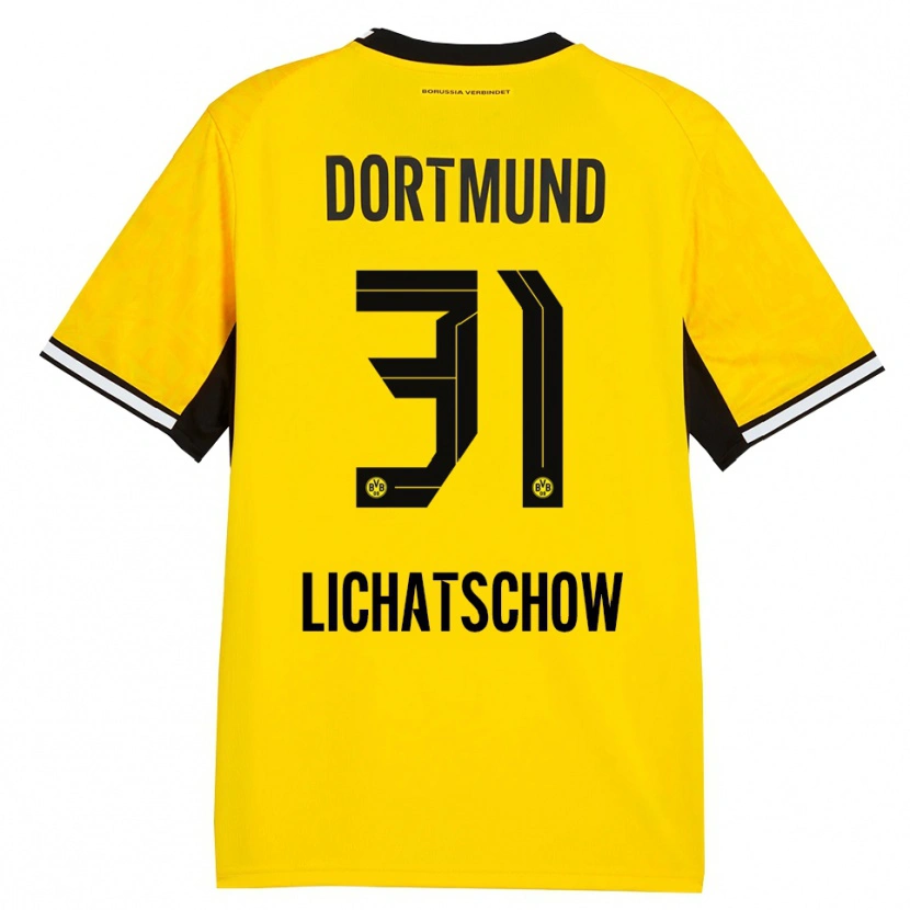 Danxen Mujer Camiseta Deniese Lichatschow #31 Amarillo Negro Blanco 1ª Equipación 2026/27 La Camisa