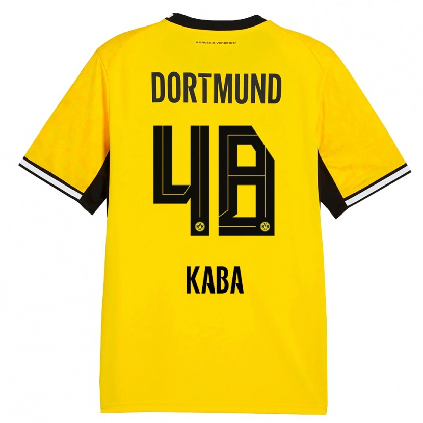 Danxen Mujer Camiseta Mussa Kaba #48 Amarillo Negro Blanco 1ª Equipación 2026/27 La Camisa