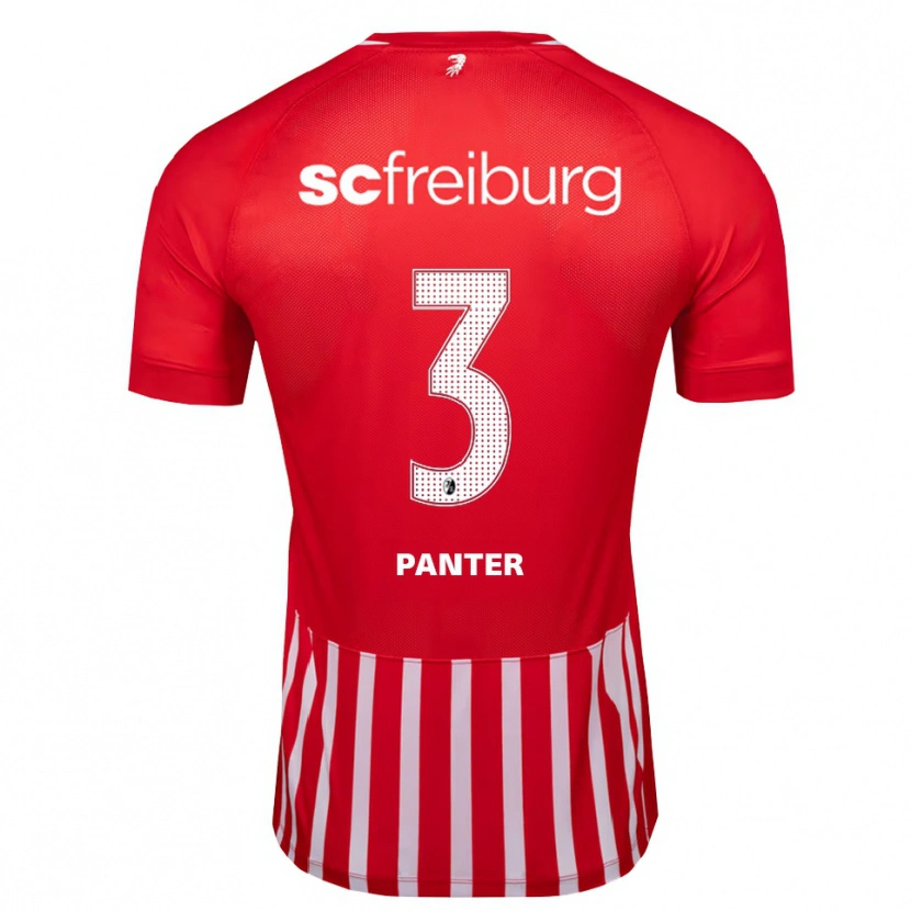 Danxen Mujer Camiseta Max Panter #3 Rojo Blanco Negro 1ª Equipación 2026/27 La Camisa