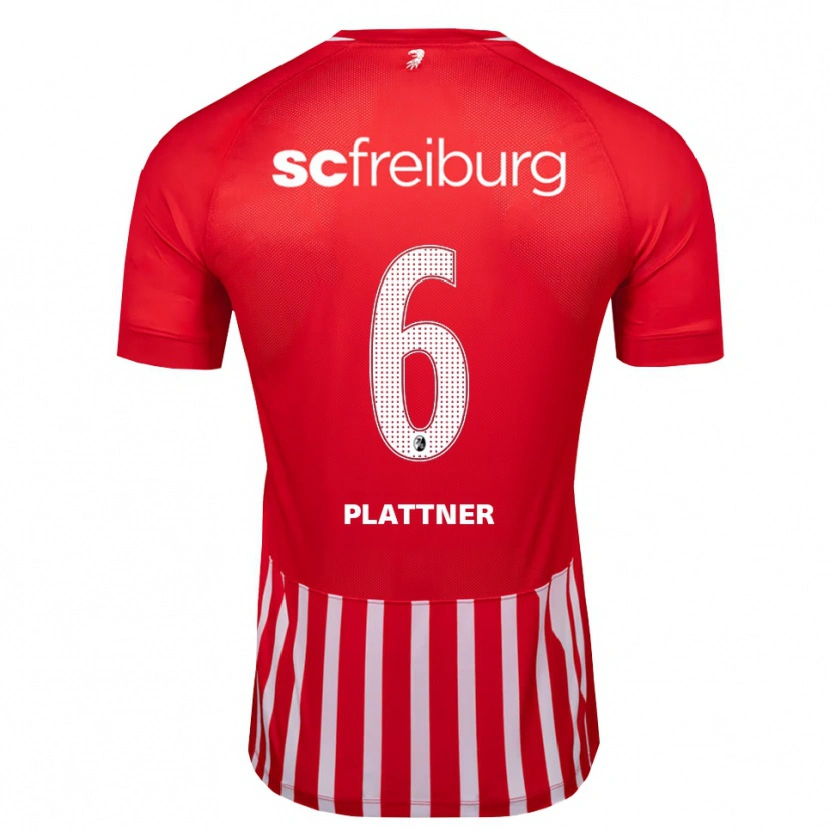 Danxen Mujer Camiseta Tim Plattner #6 Rojo Blanco Negro 1ª Equipación 2026/27 La Camisa