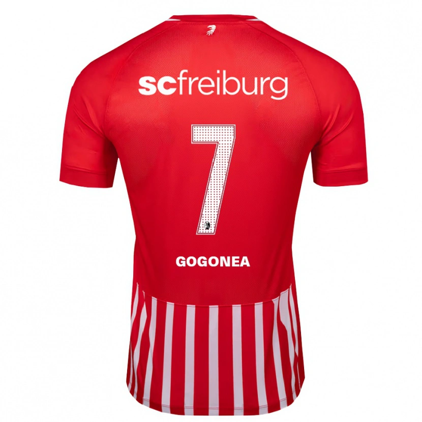 Danxen Mujer Camiseta Raul Gogonea #7 Rojo Blanco Negro 1ª Equipación 2026/27 La Camisa