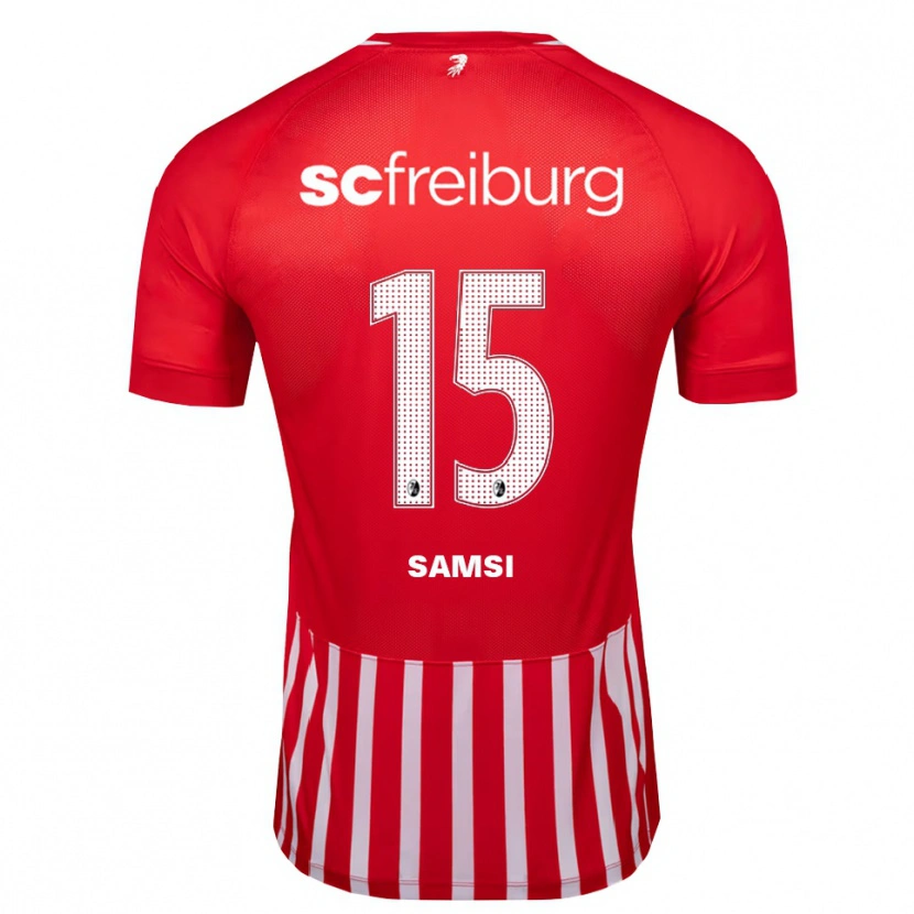 Danxen Mujer Camiseta Simon Samsi #15 Rojo Blanco Negro 1ª Equipación 2026/27 La Camisa