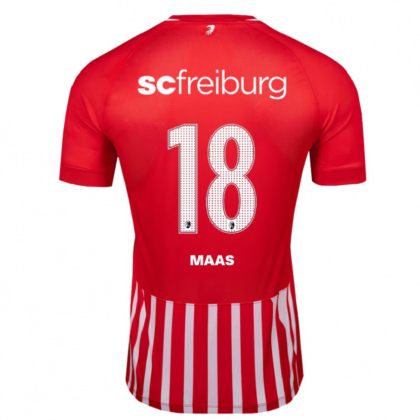 Danxen Mujer Camiseta Mia-Lena Maas #18 Rojo Blanco Negro 1ª Equipación 2026/27 La Camisa