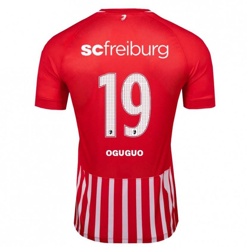 Danxen Mujer Camiseta Elijah Oguguo #19 Rojo Blanco Negro 1ª Equipación 2026/27 La Camisa