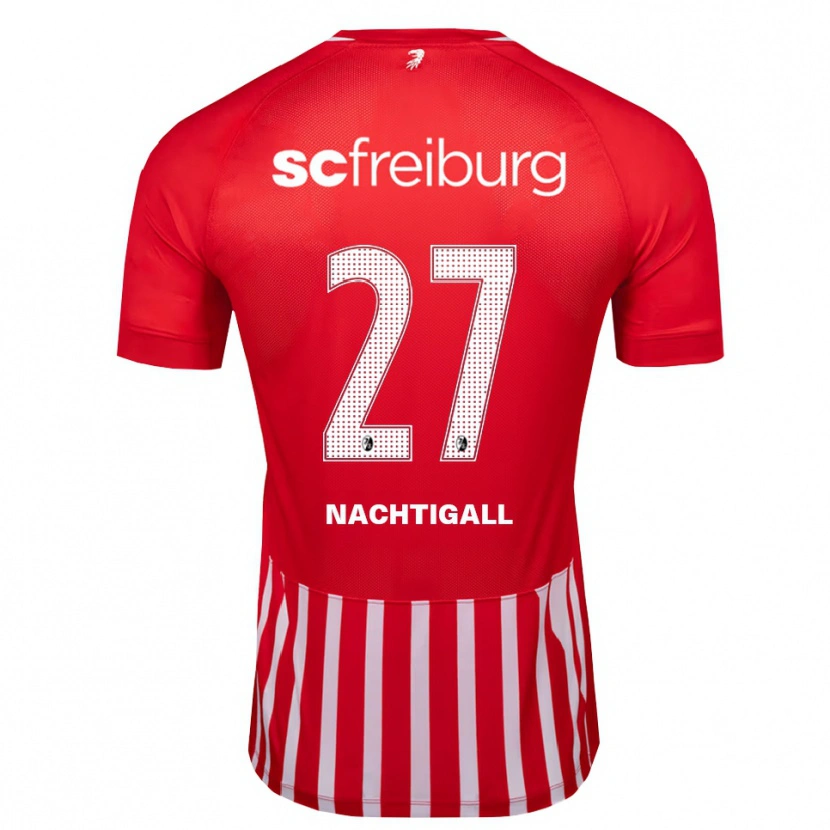 Danxen Mujer Camiseta Sophie Nachtigall #27 Rojo Blanco Negro 1ª Equipación 2026/27 La Camisa