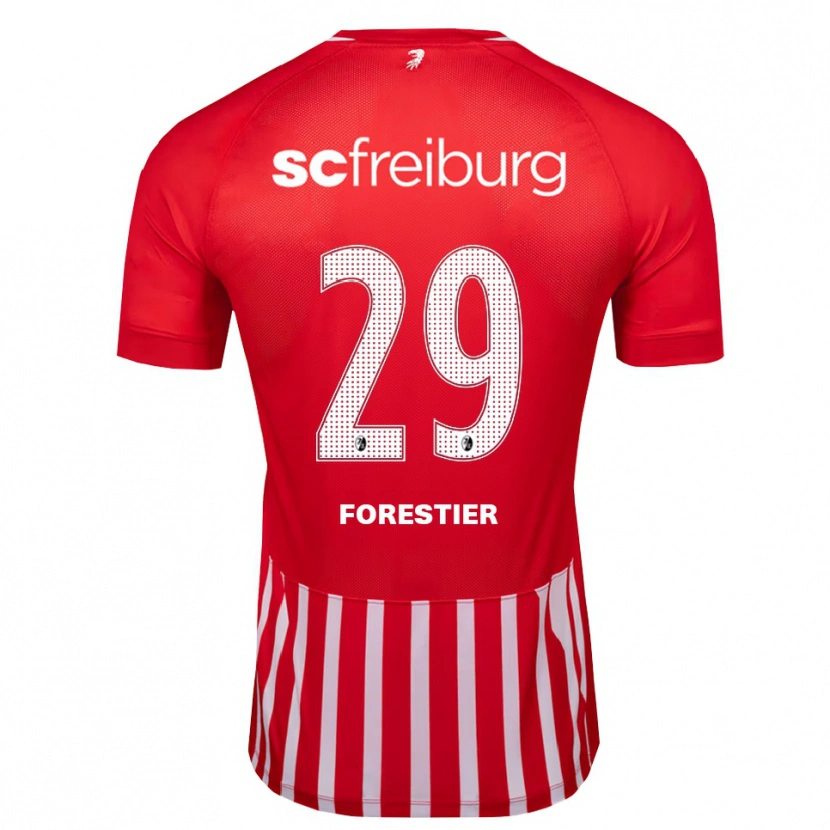 Danxen Mujer Camiseta Luis Forestier #29 Rojo Blanco Negro 1ª Equipación 2026/27 La Camisa