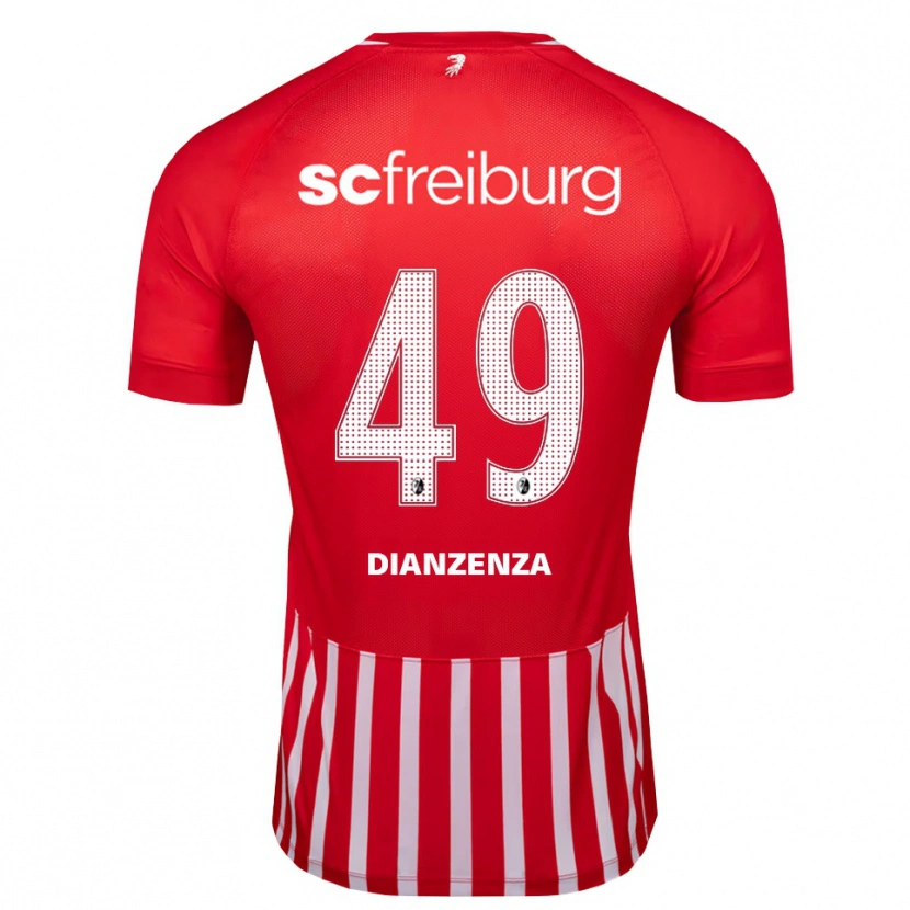 Danxen Mujer Camiseta Chrisdy Dianzenza #49 Rojo Blanco Negro 1ª Equipación 2026/27 La Camisa