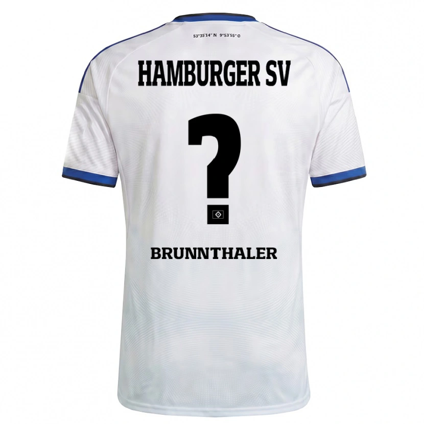 Danxen Mujer Camiseta Melanie Brunnthaler #0 Blanco Negro Azul 1ª Equipación 2026/27 La Camisa