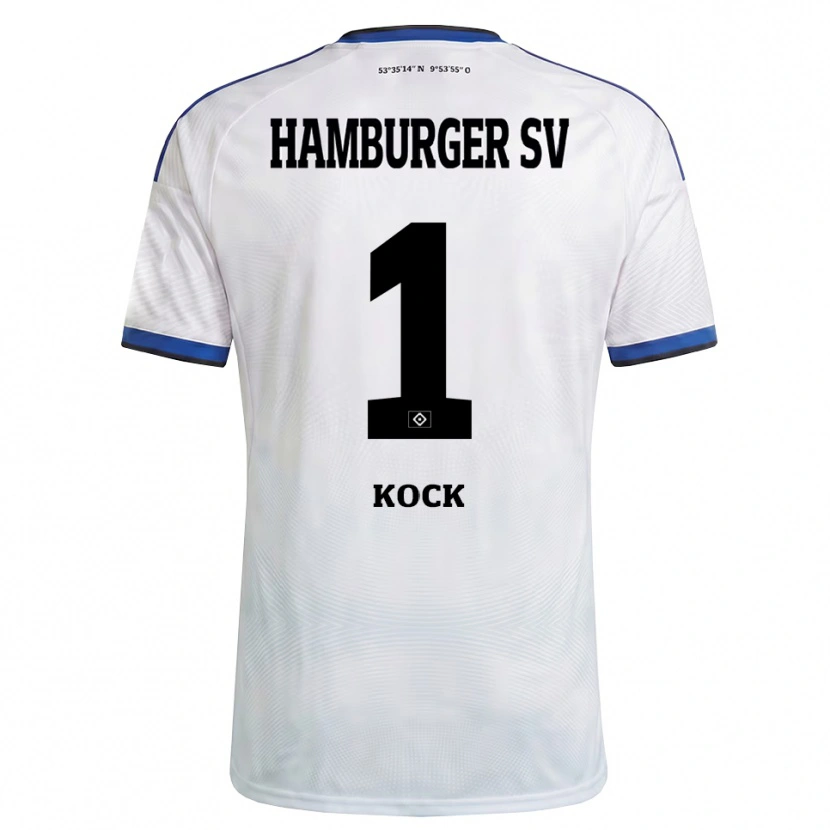 Danxen Mujer Camiseta Nelio Kock #1 Blanco Negro Azul 1ª Equipación 2026/27 La Camisa