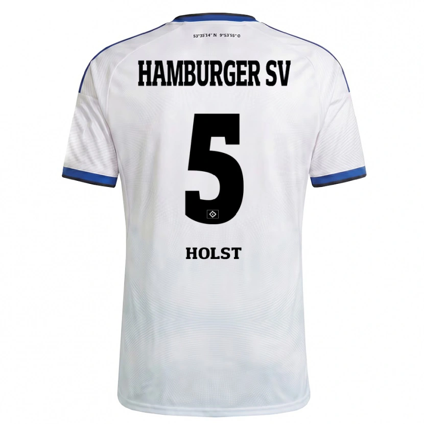 Danxen Mujer Camiseta Evelyn Holst #5 Blanco Negro Azul 1ª Equipación 2026/27 La Camisa
