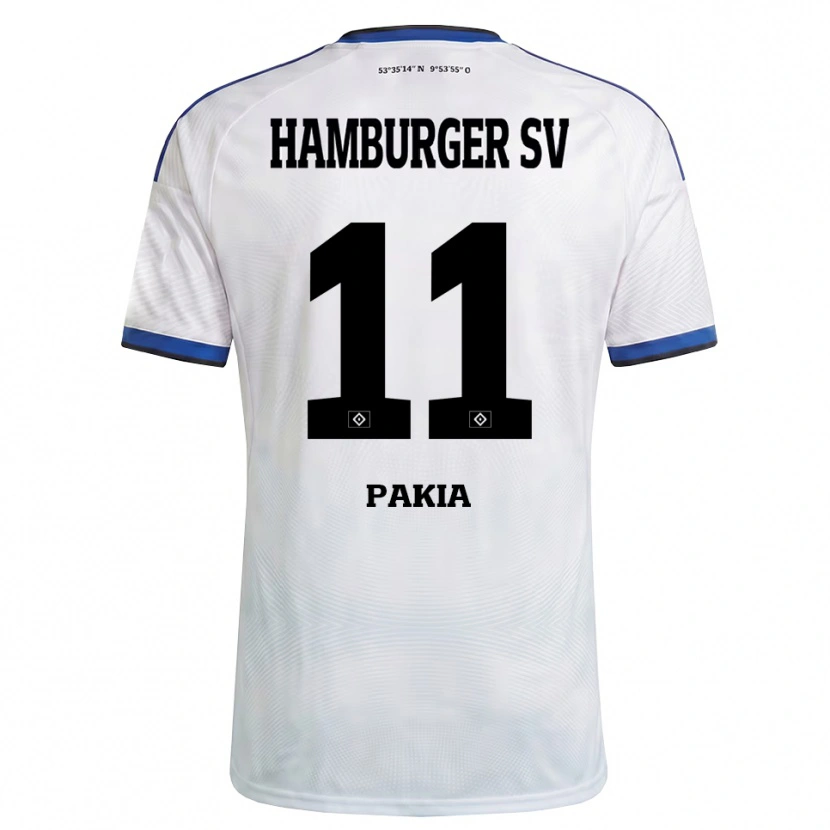 Danxen Mujer Camiseta Ware Pakia #11 Blanco Negro Azul 1ª Equipación 2026/27 La Camisa