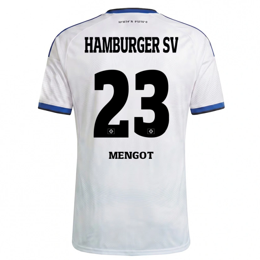 Danxen Mujer Camiseta Ayukayoh Mengot #23 Blanco Negro Azul 1ª Equipación 2026/27 La Camisa
