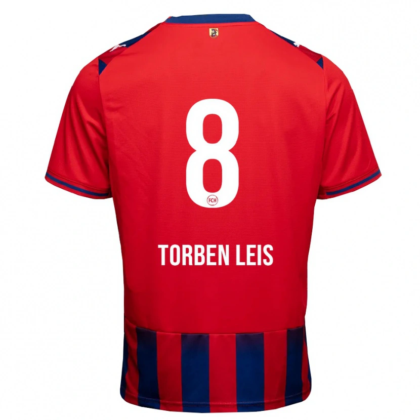 Danxen Mujer Camiseta Torben Leis #8 Azul Real Blanco Rojo 1ª Equipación 2026/27 La Camisa
