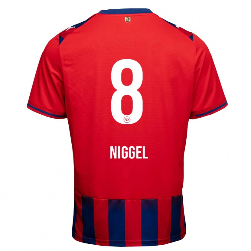 Danxen Mujer Camiseta Henrik Niggel #8 Azul Real Blanco Rojo 1ª Equipación 2026/27 La Camisa