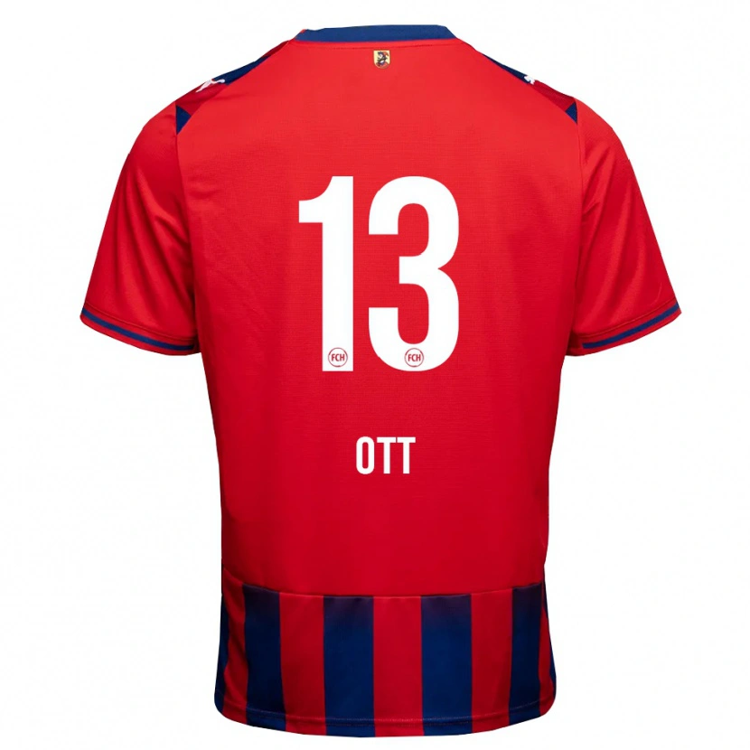 Danxen Mujer Camiseta Jakob Ott #13 Azul Real Blanco Rojo 1ª Equipación 2026/27 La Camisa