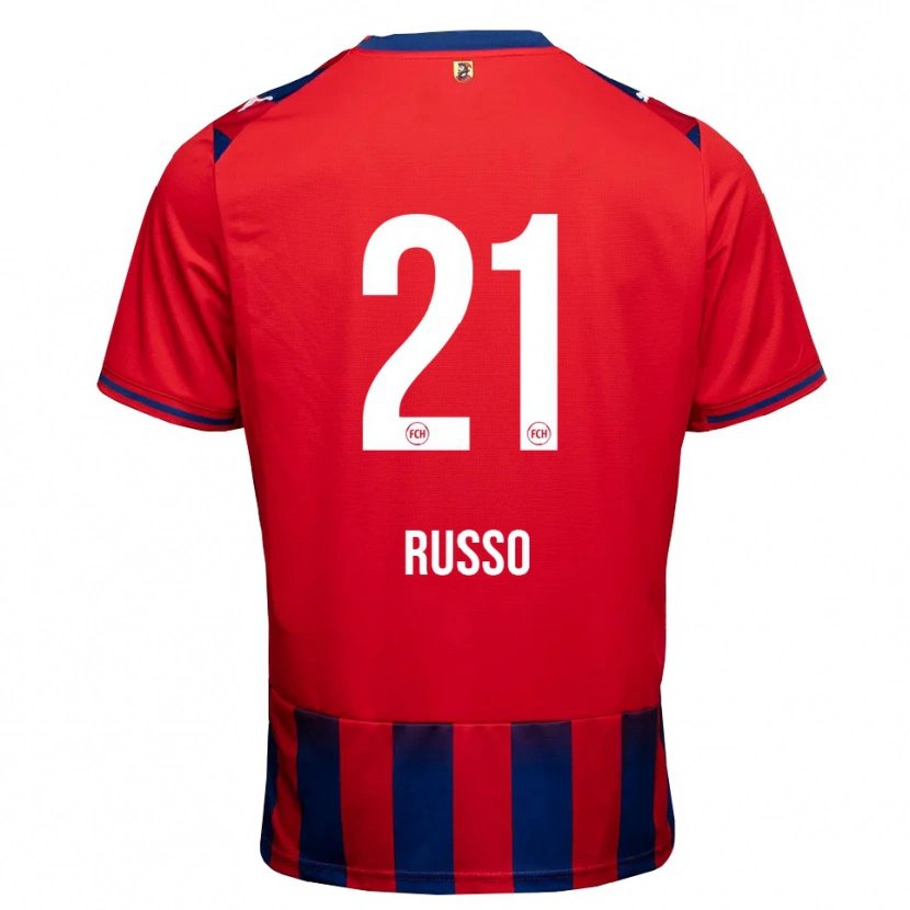 Danxen Mujer Camiseta Gianluca Russo #21 Azul Real Blanco Rojo 1ª Equipación 2026/27 La Camisa