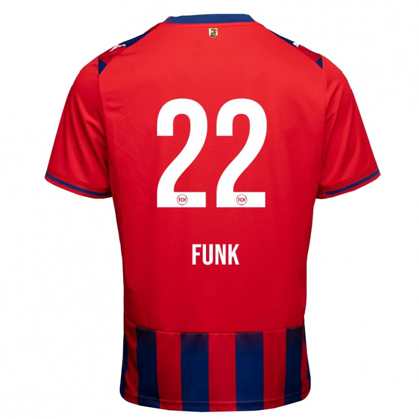 Danxen Mujer Camiseta Sebastian Funk #22 Azul Real Blanco Rojo 1ª Equipación 2026/27 La Camisa