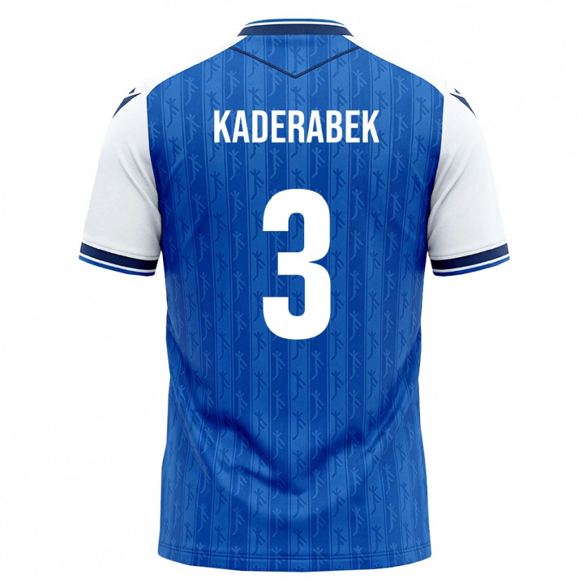 Danxen Mujer Camiseta Pavel Kaderabek #3 Azul Real Blanco 1ª Equipación 2026/27 La Camisa