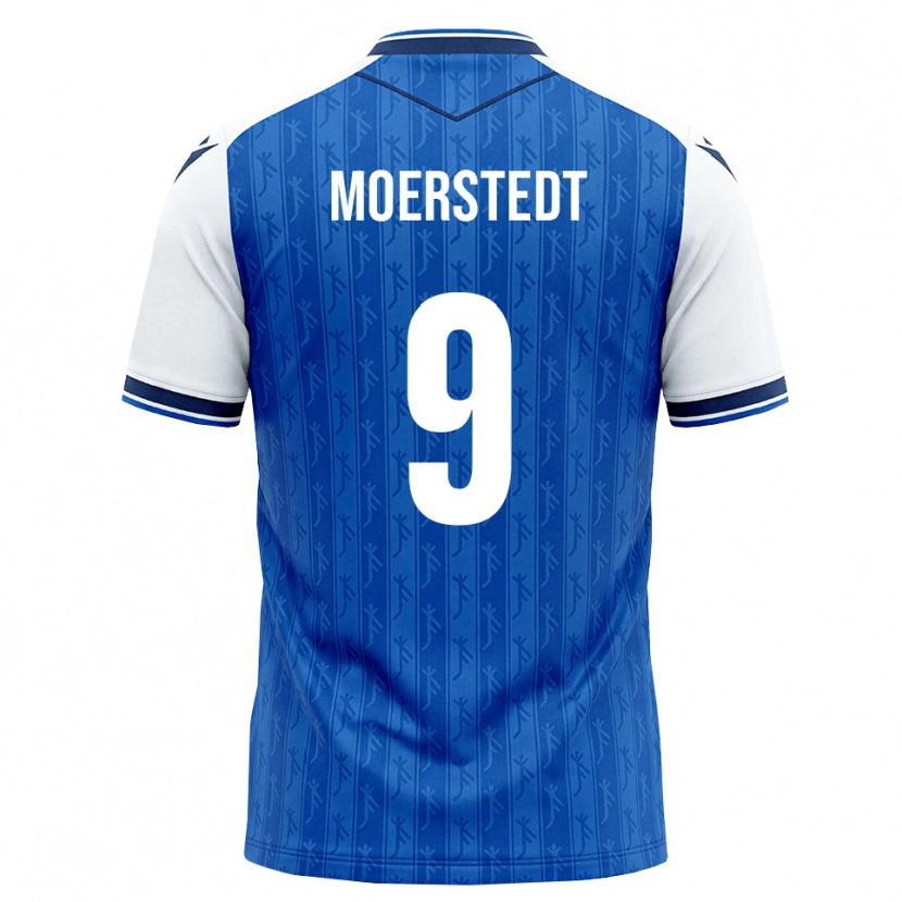 Danxen Mujer Camiseta Max Moerstedt #9 Azul Real Blanco 1ª Equipación 2026/27 La Camisa